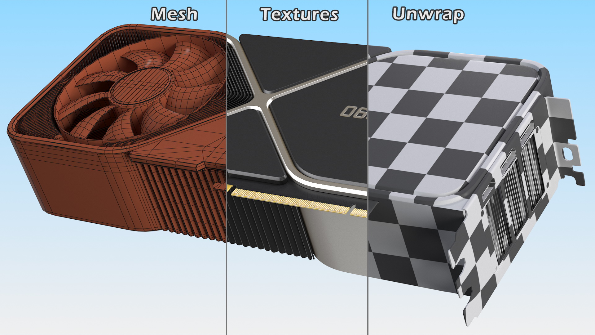 3D model Nvidia GeForce RTX 3090 Founders Edition
