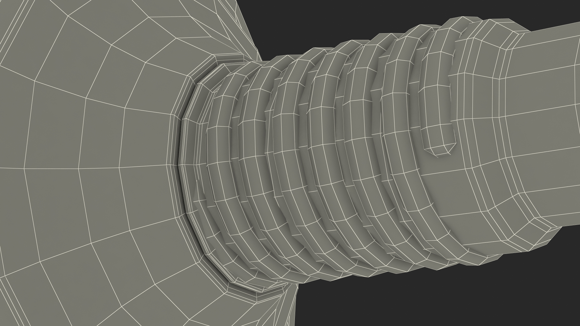 3D Accordion Toilet Plunger Expanded model