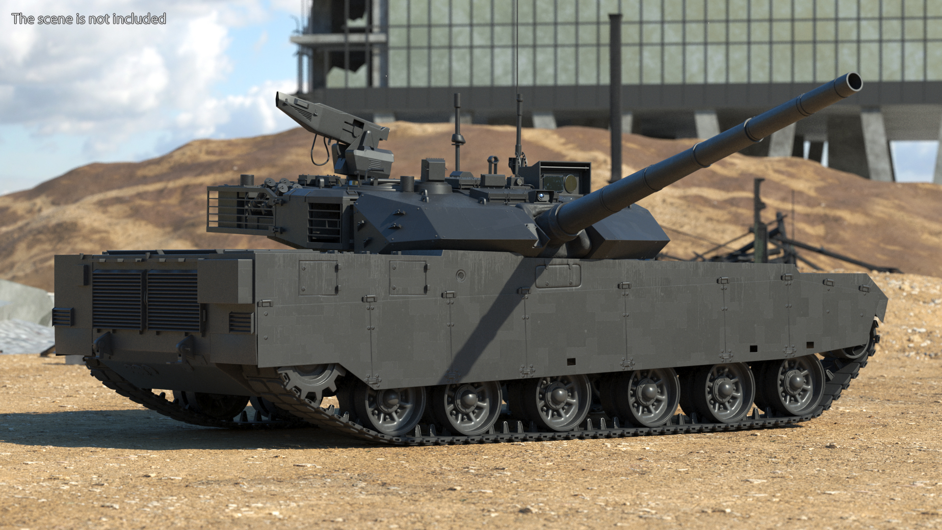 Chinese Tank for City Battlefield Rigged for Maya 3D model