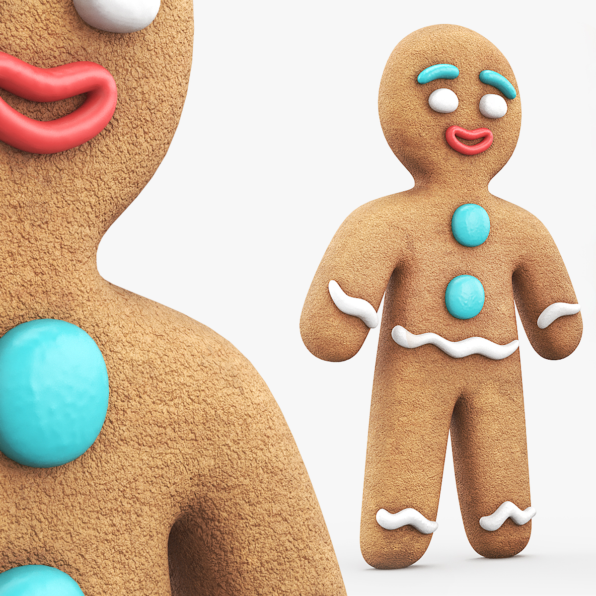 GingerBread Man 3D model preview