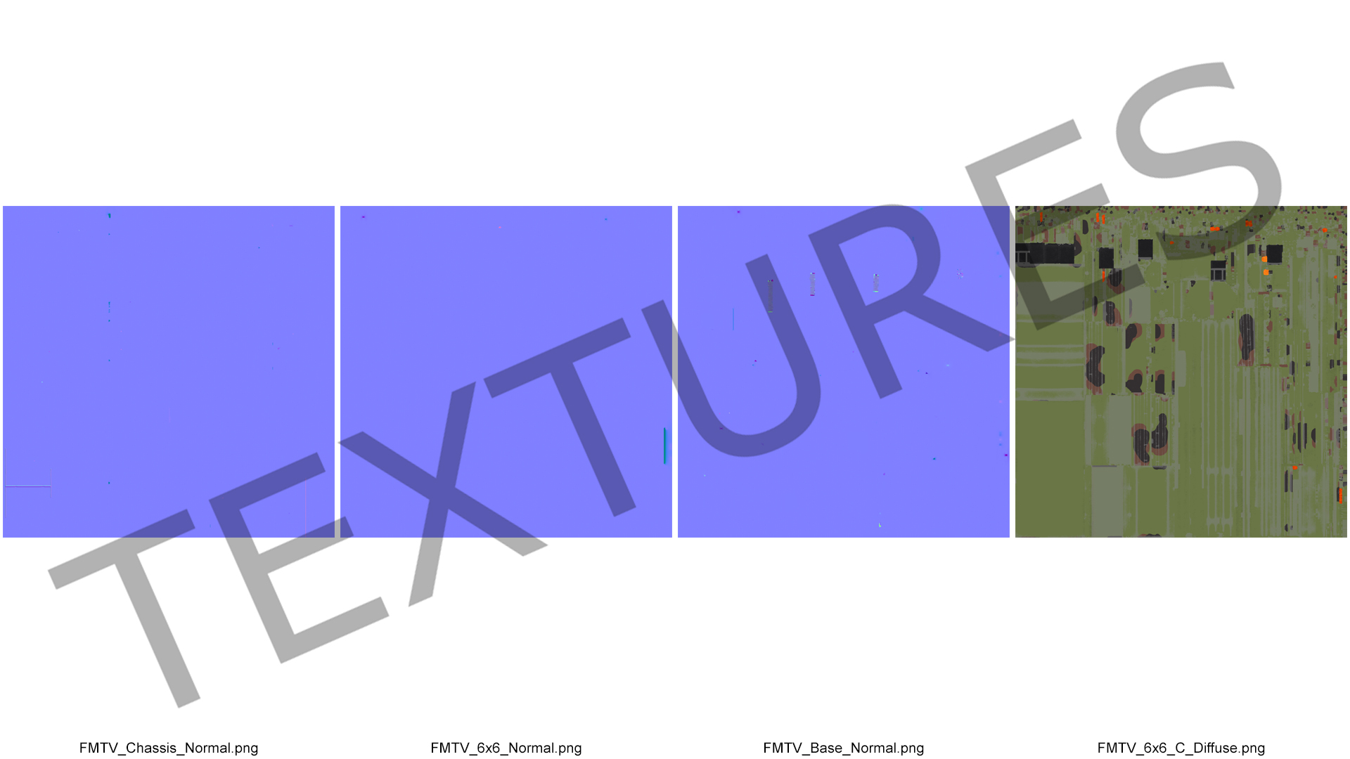 Oshkosh Camouflage Cargo Truck Exterior Only 3D model
