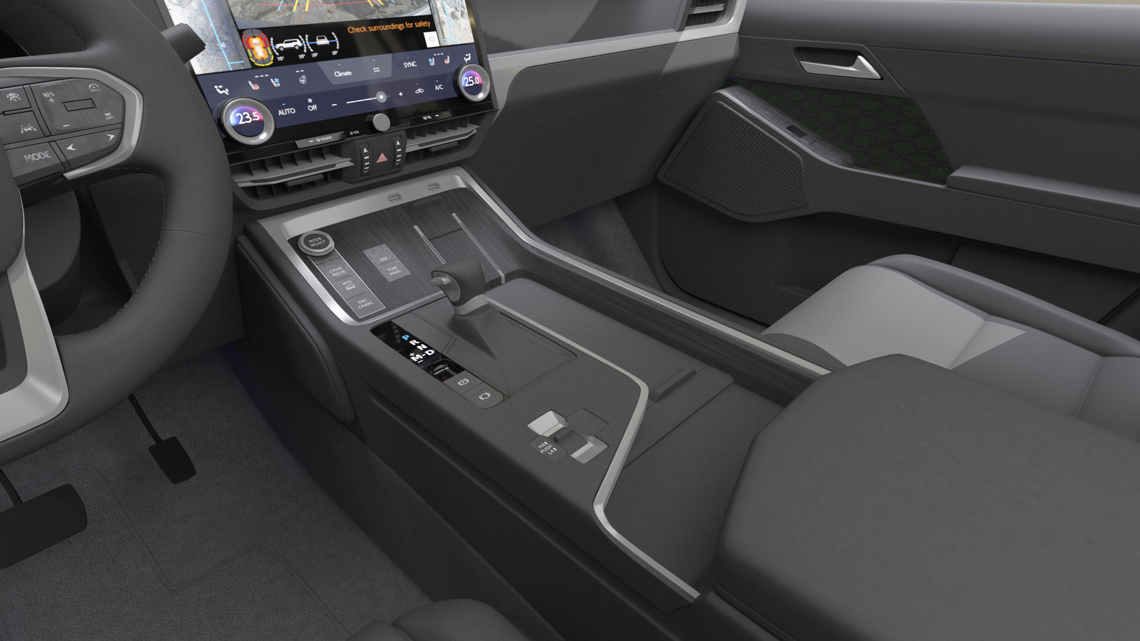 SUV with Travel Mobile Home 3D