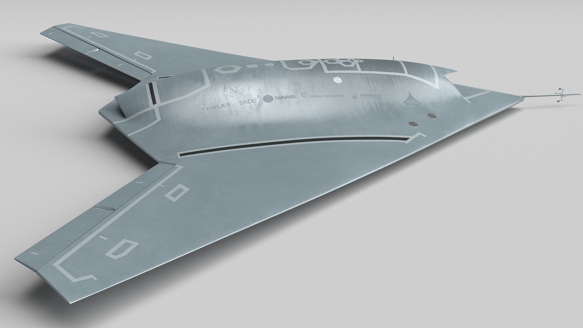 Stealth UCAV Flight 3D model
