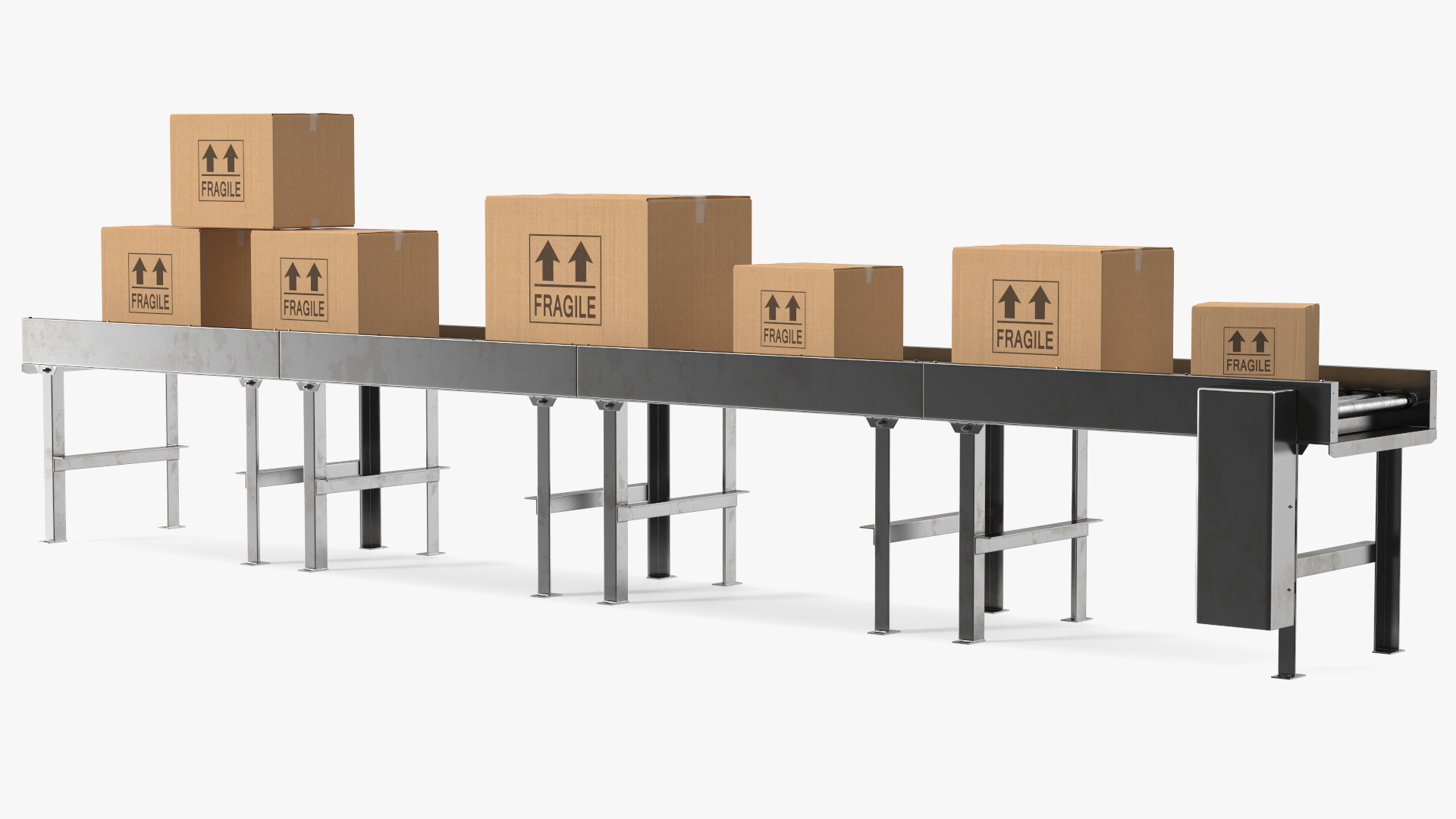 The Box on Conveyor 3D model