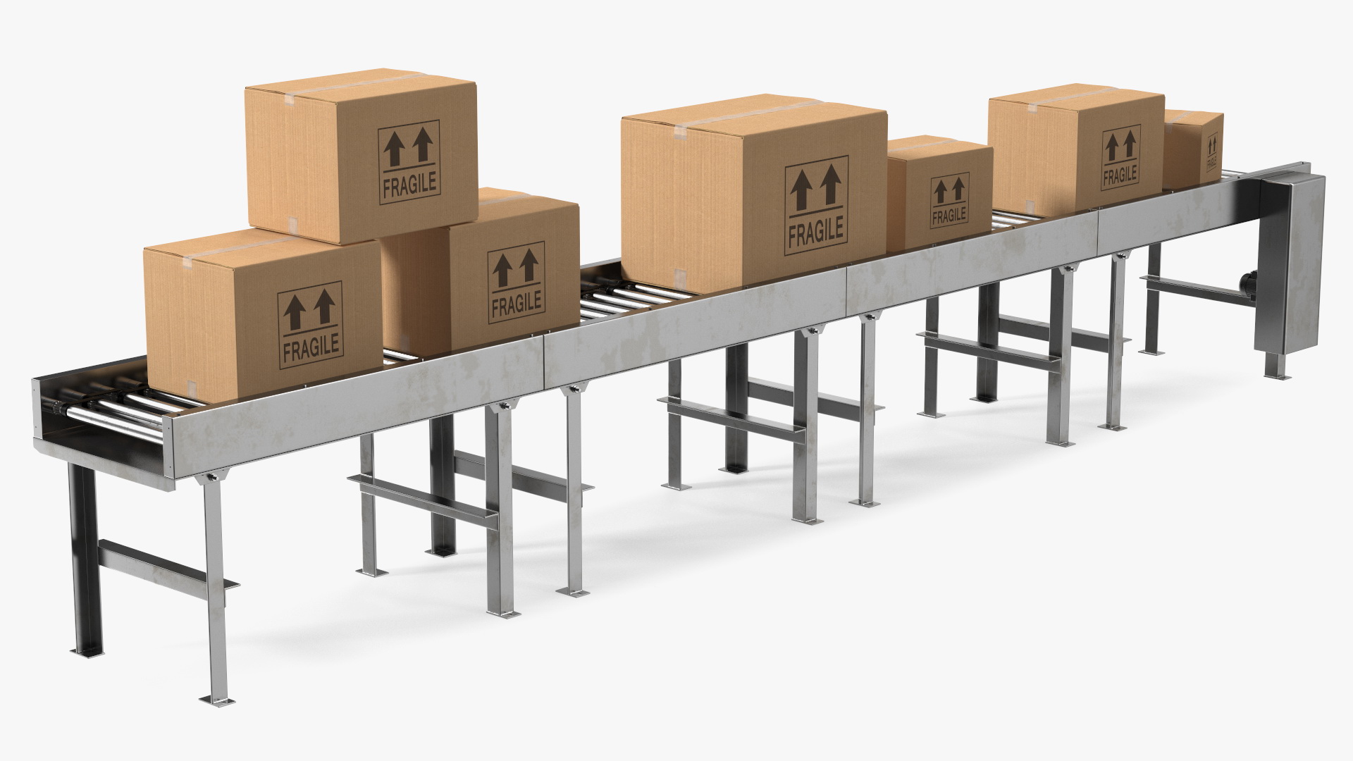 The Box on Conveyor 3D model