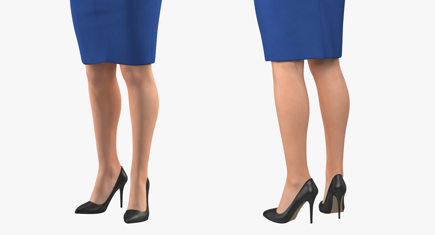 Stewardess Standing Pose 3D model