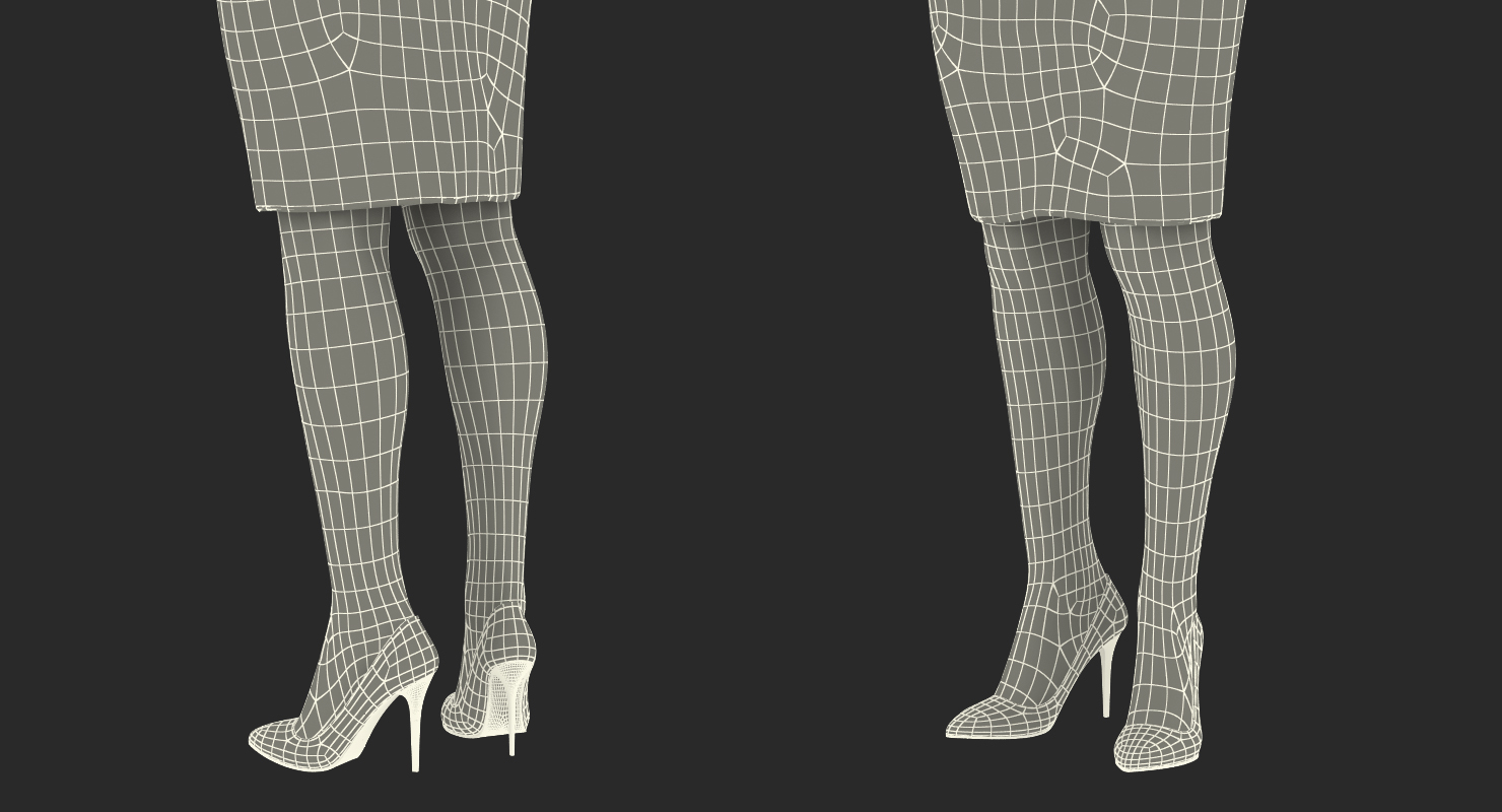 Stewardess Standing Pose 3D model