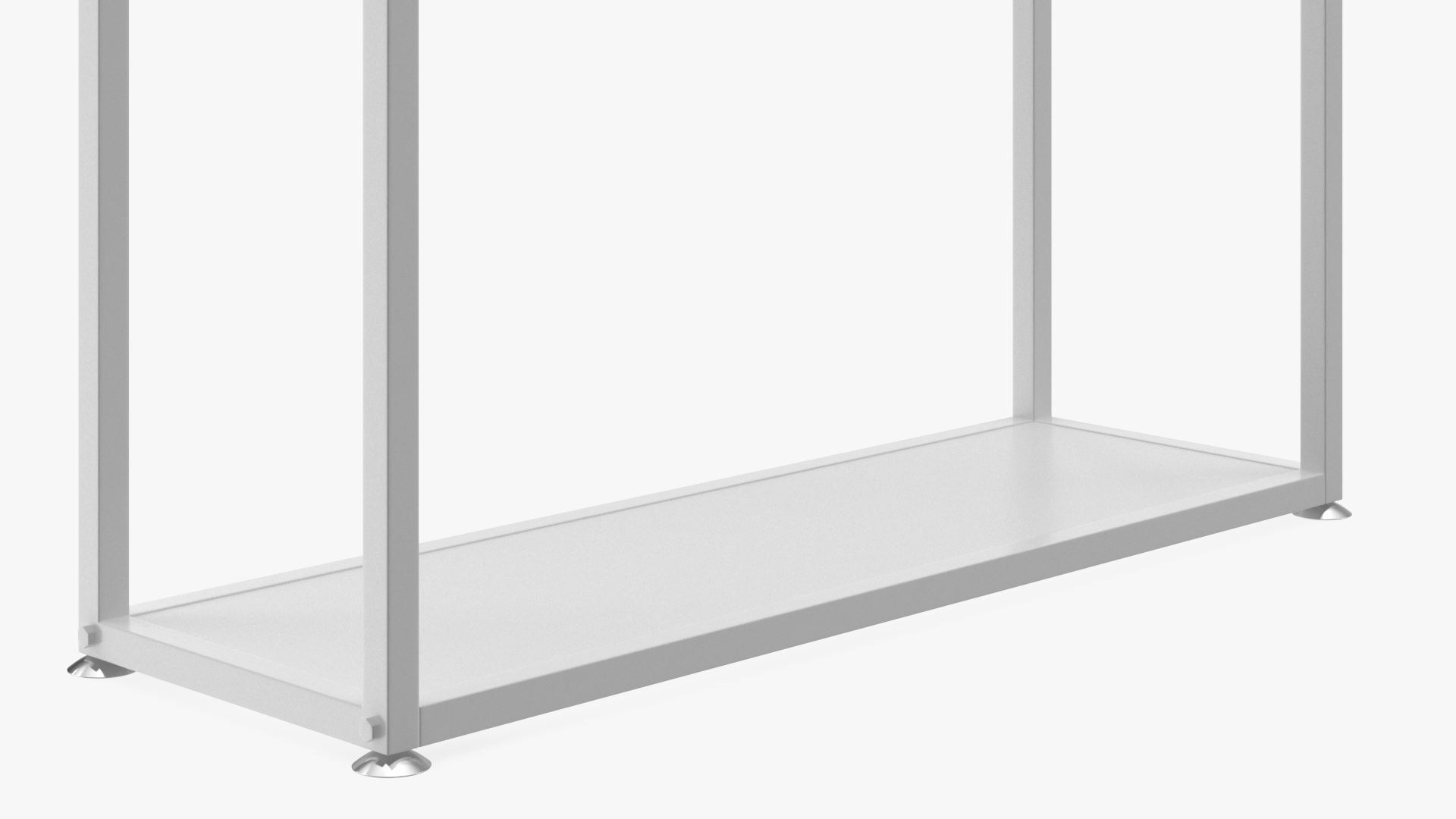 Double Coat Rack White 3D