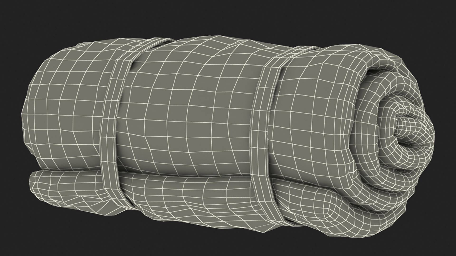 3D Rolled Sleeping Bag with Straps