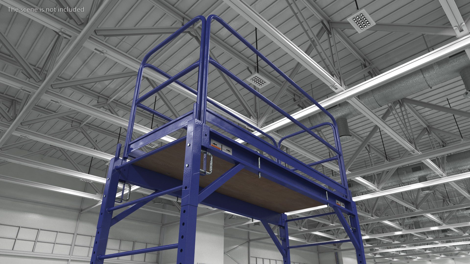 3D Rolling Scaffold Blue