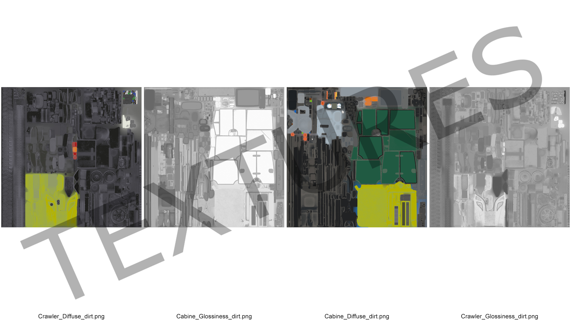 Tracked Tractor Cabin Dirty 3D