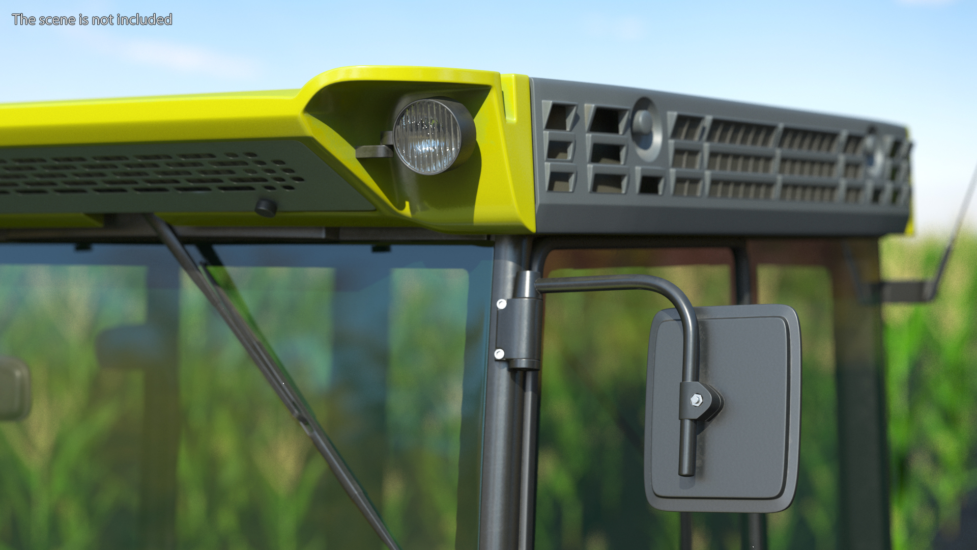 Tracked Tractor Cabin Dirty 3D