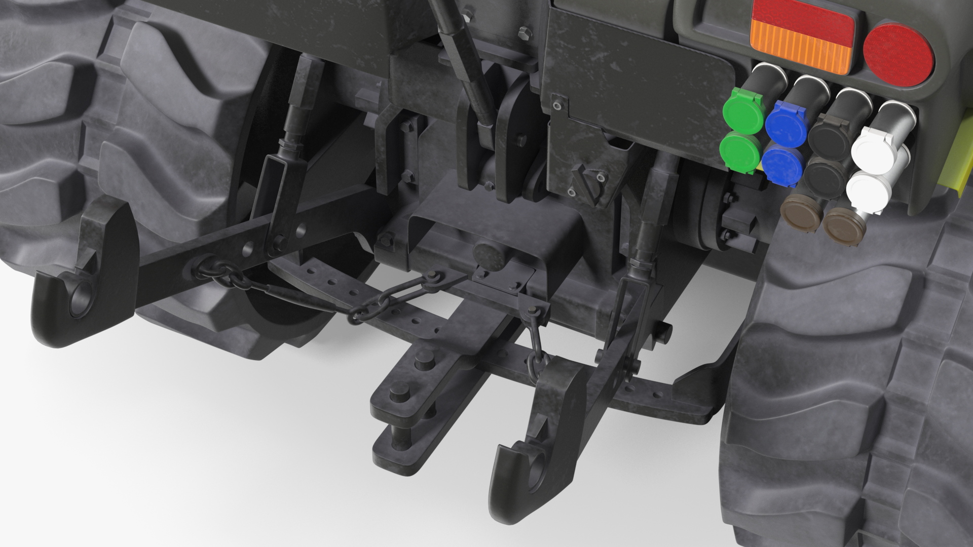 Tracked Tractor Cabin Dirty 3D