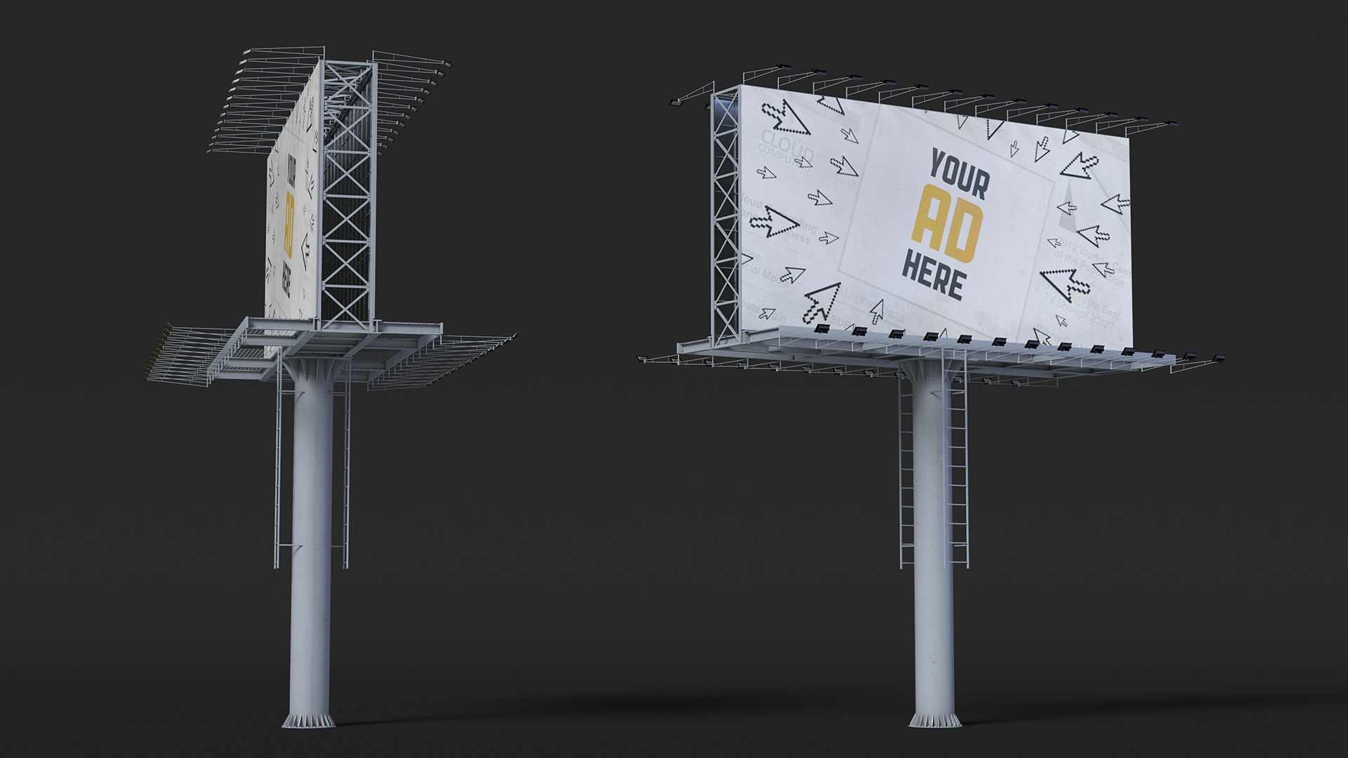 3D model Large Billboard