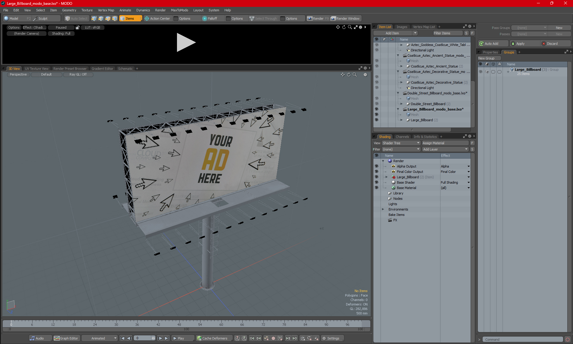 3D model Large Billboard