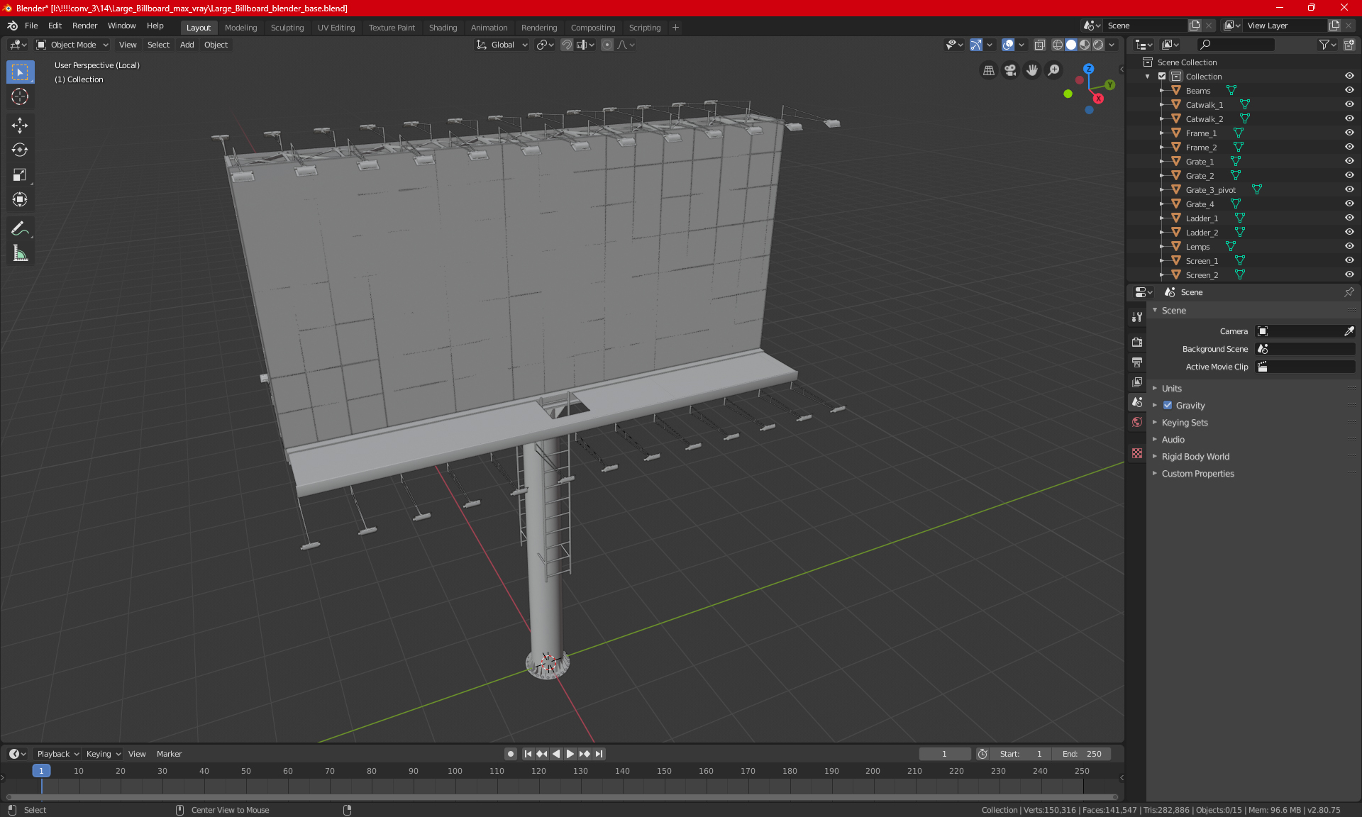 3D model Large Billboard