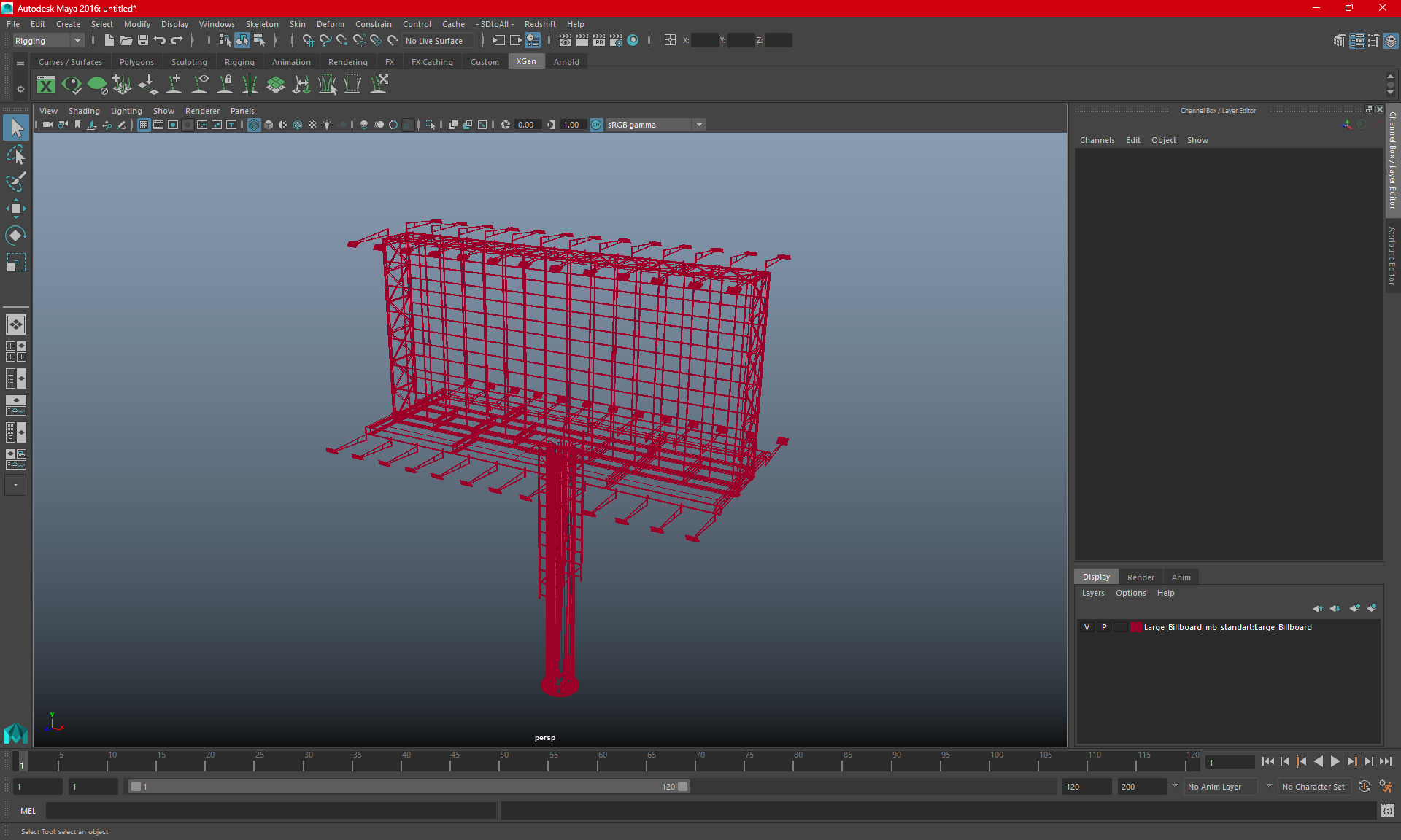 3D model Large Billboard