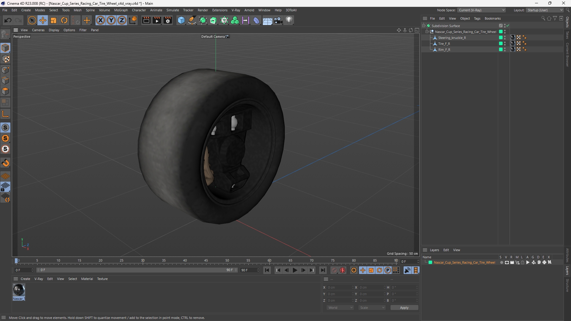 Nascar Cup Series Racing Car Tire Wheel - view 12
