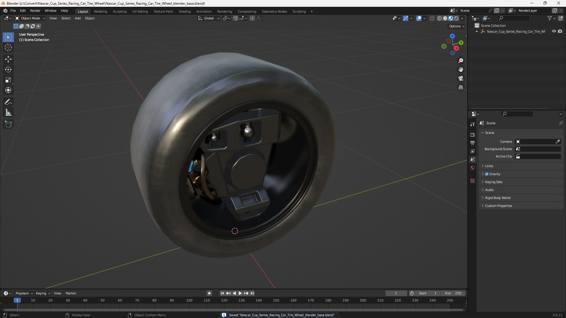 Nascar Cup Series Racing Car Tire Wheel - view 10