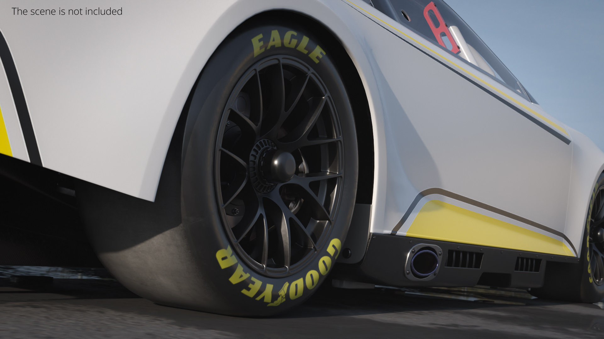 Nascar Cup Series Racing Car Tire Wheel - view 3