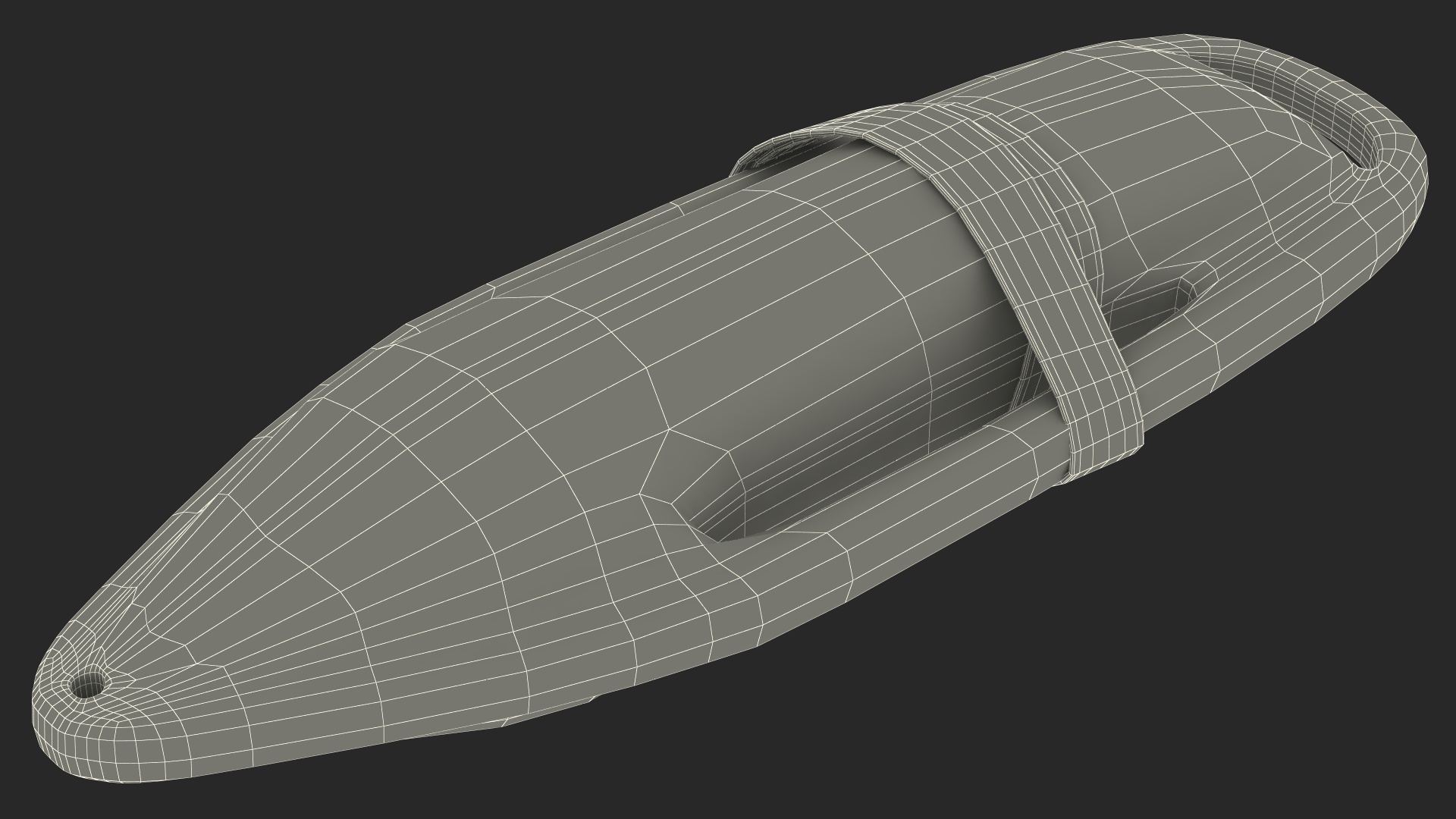 3D Torpedo Rescue Lifebuoy model