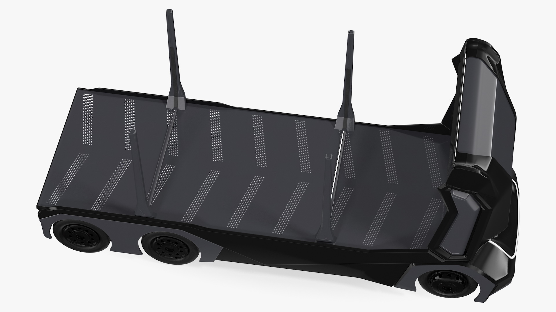 3D model Autonomous Electric Logging Truck Rigged