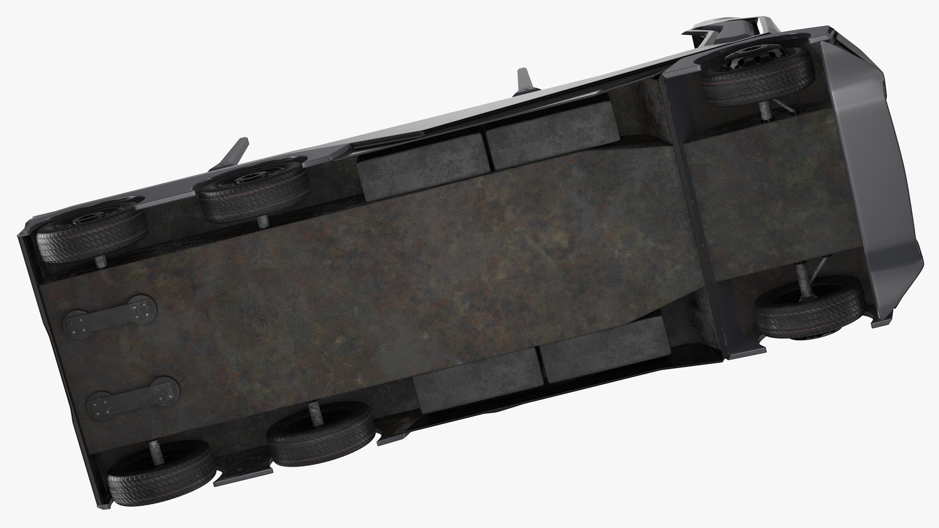3D model Autonomous Electric Logging Truck Rigged