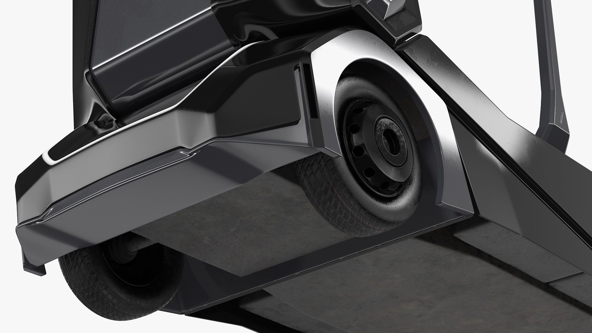 3D model Autonomous Electric Logging Truck Rigged