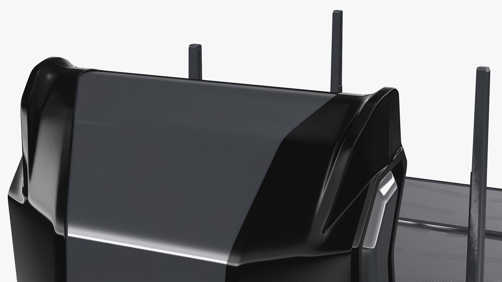 3D model Autonomous Electric Logging Truck Rigged