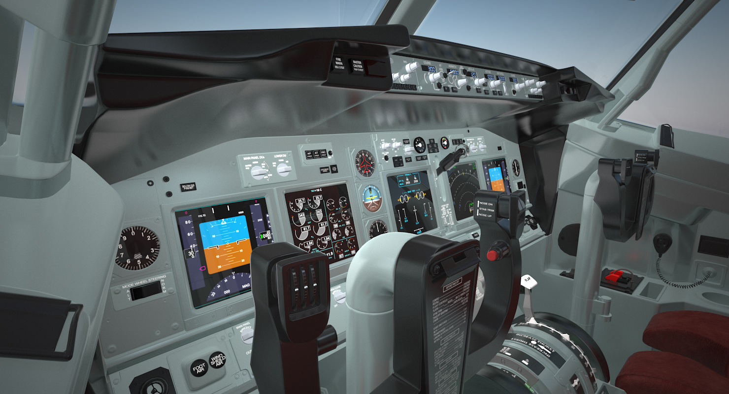 Boeing 737 900 with Interior Delta Air Lines 3D model