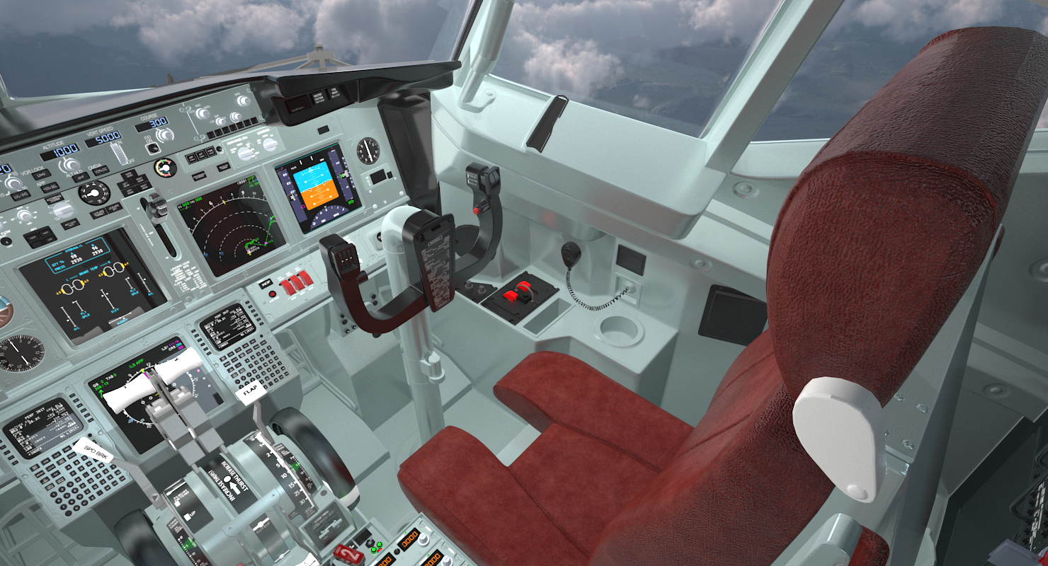Boeing 737 900 with Interior Delta Air Lines 3D model