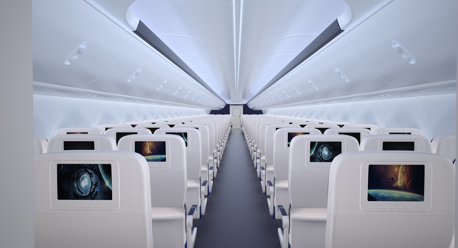 Boeing 737 900 with Interior Delta Air Lines 3D model