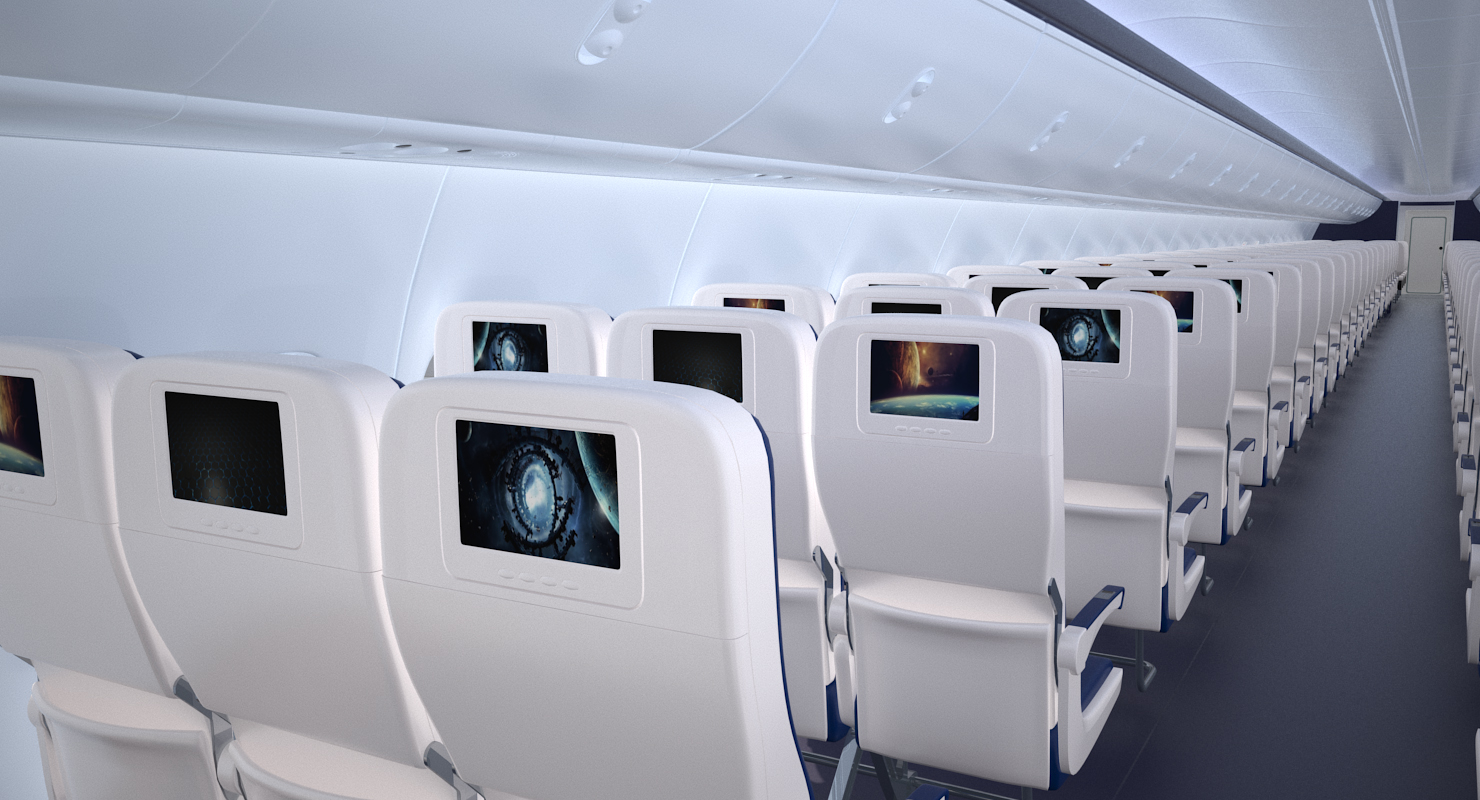 Boeing 737 900 with Interior Delta Air Lines 3D model