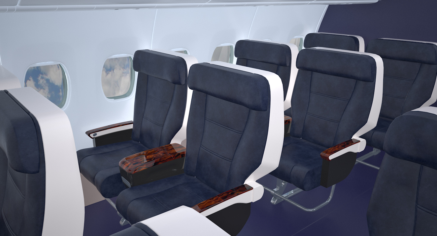 Boeing 737 900 with Interior Delta Air Lines 3D model
