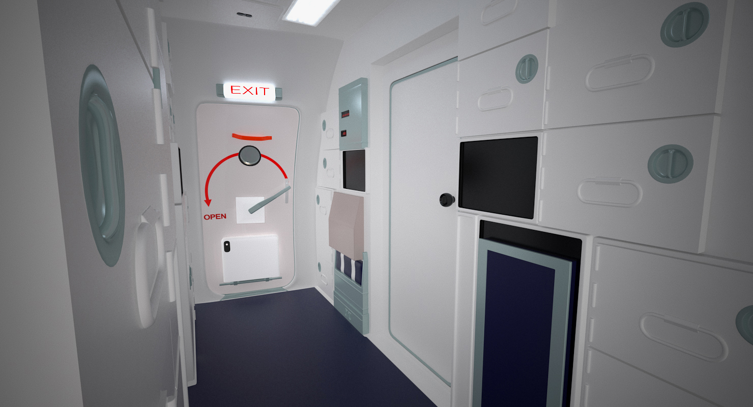 Boeing 737 900 with Interior Delta Air Lines 3D model