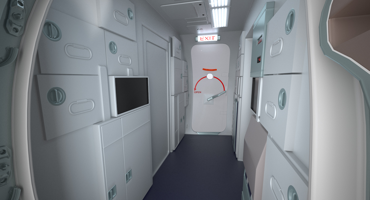 Boeing 737 900 with Interior Delta Air Lines 3D model