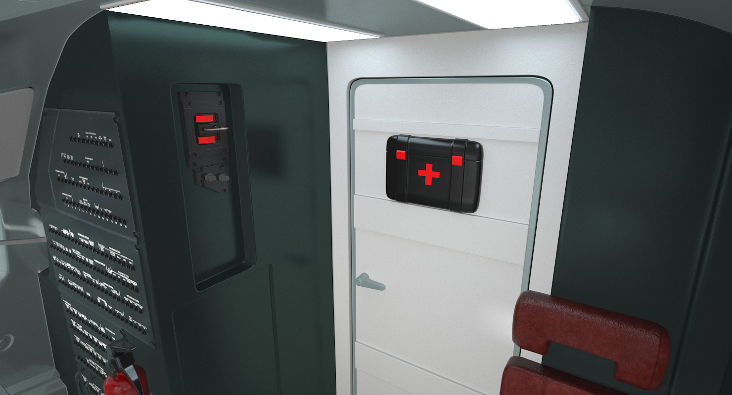 Boeing 737 900 with Interior Delta Air Lines 3D model