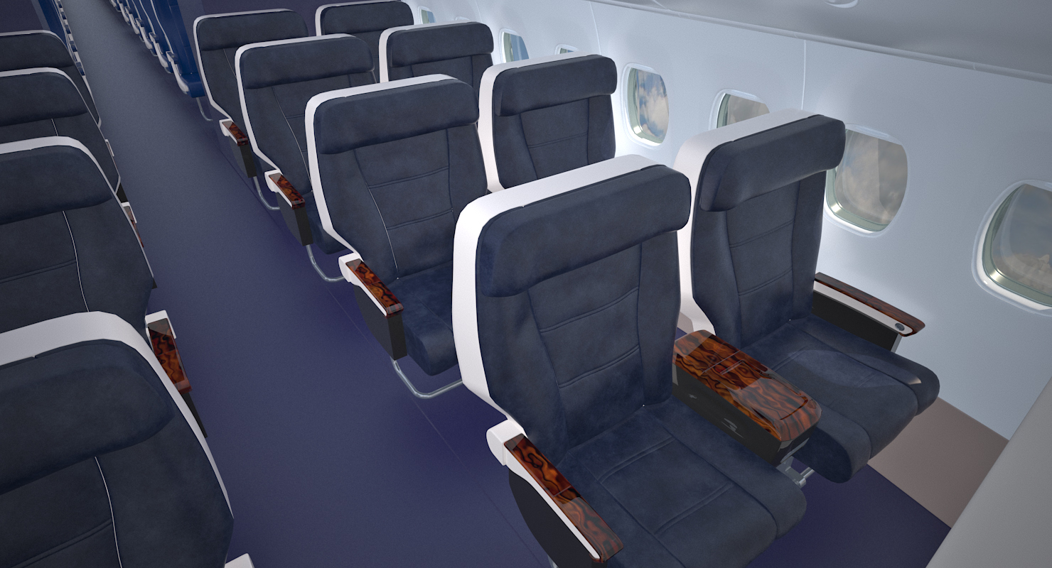 Boeing 737 900 with Interior Delta Air Lines 3D model