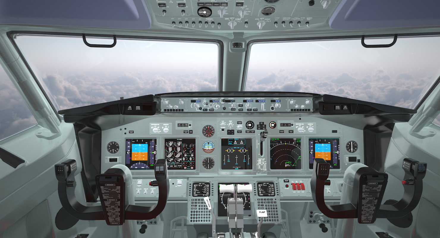 Boeing 737 900 with Interior Delta Air Lines 3D model