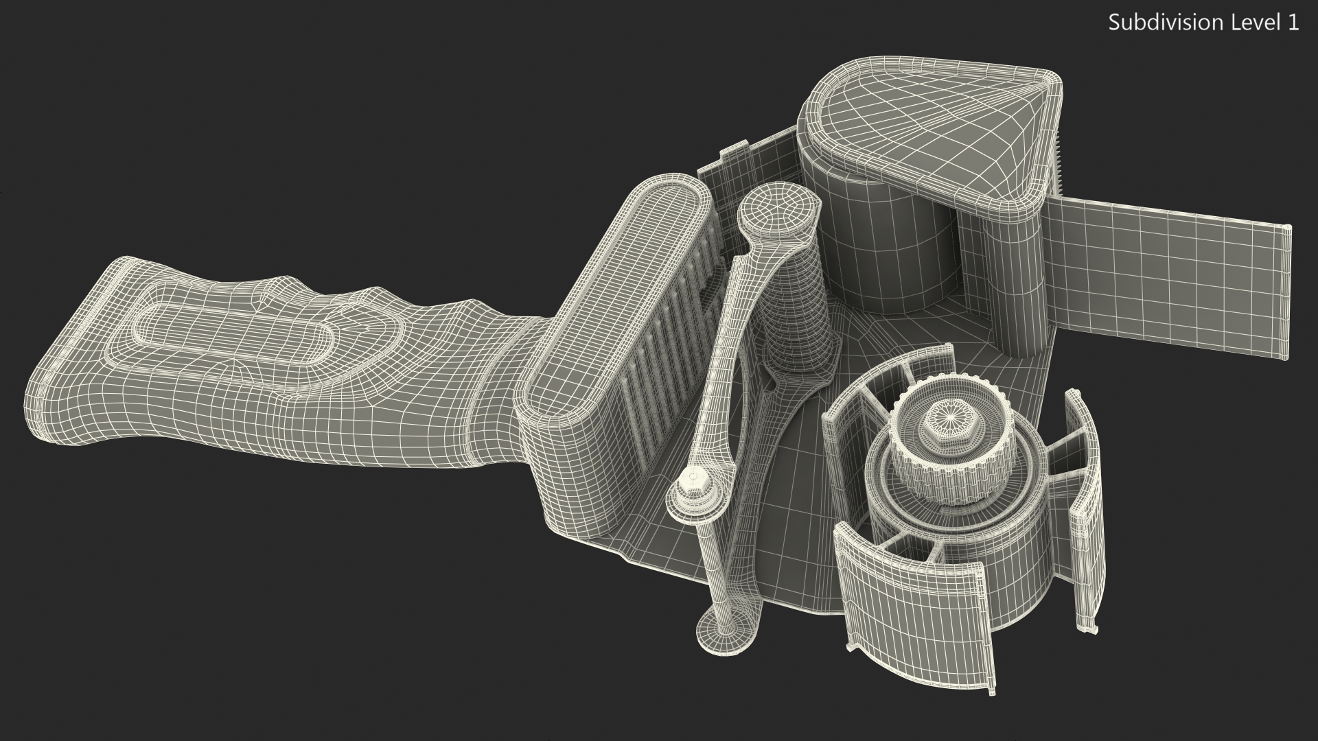 3D model Packaging Tape Dispenser Empty