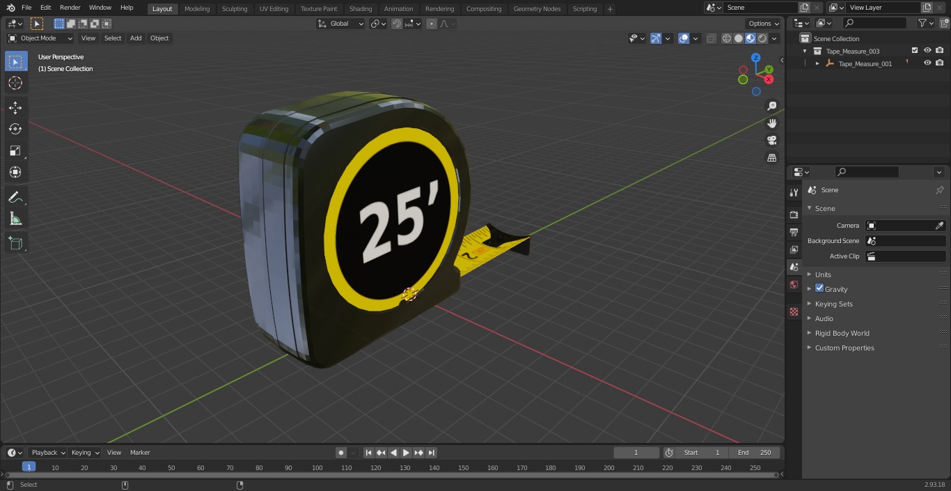 Tape Measure 3D