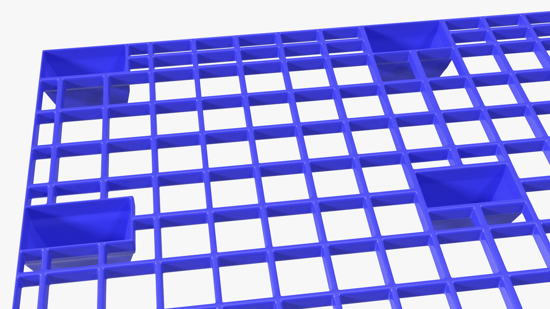 Floor Stacking Plastic Pallet 3D model