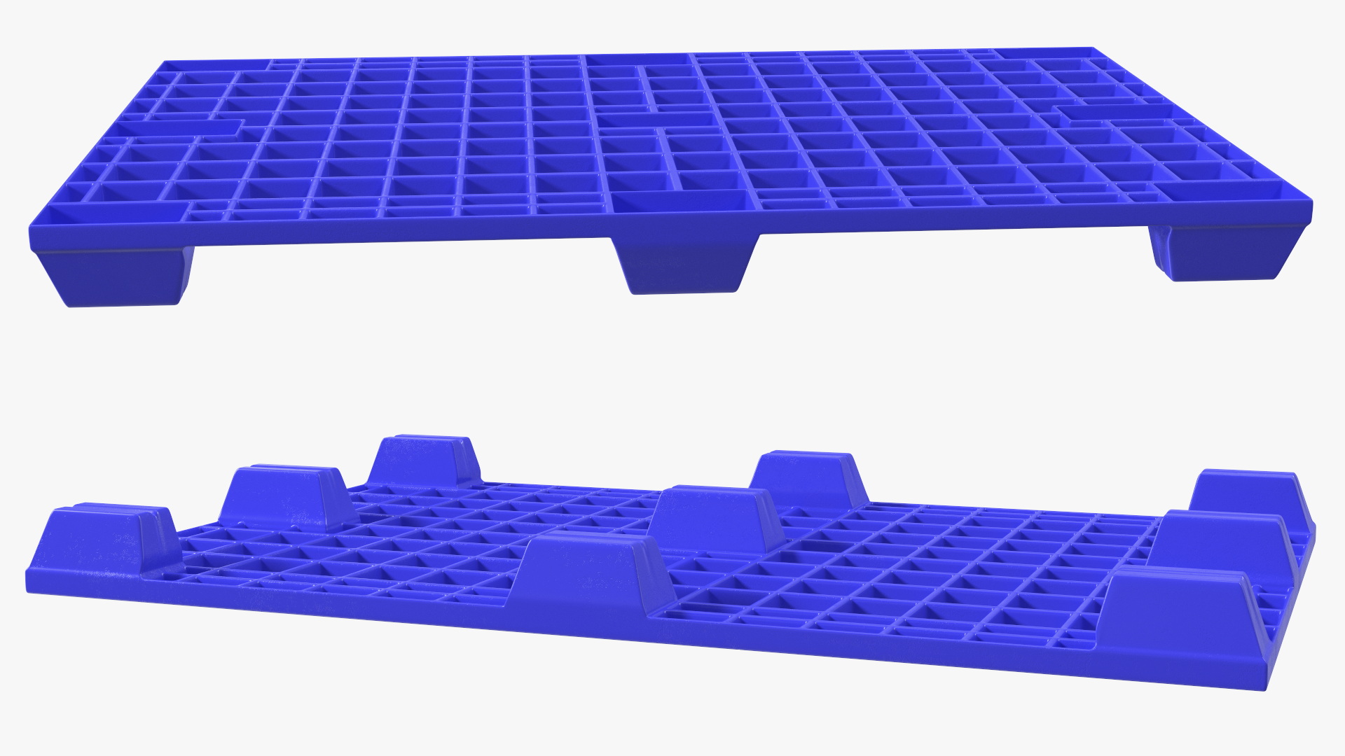 Floor Stacking Plastic Pallet 3D model