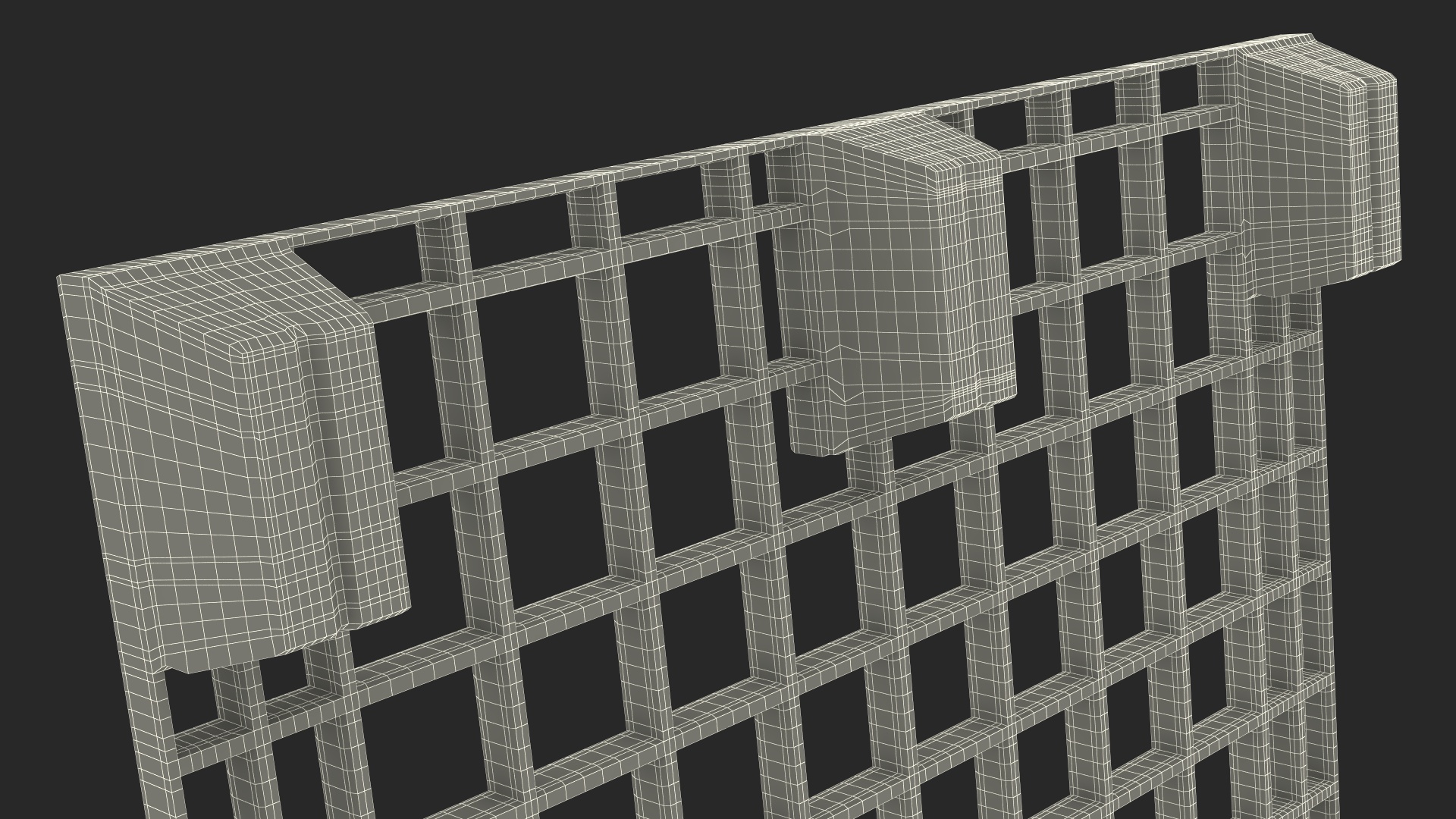 Floor Stacking Plastic Pallet 3D model