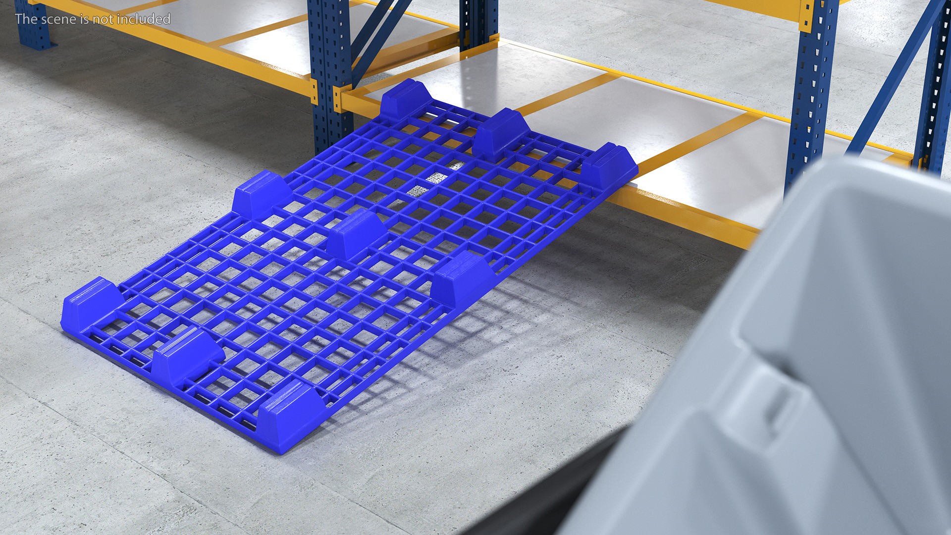 Floor Stacking Plastic Pallet 3D model