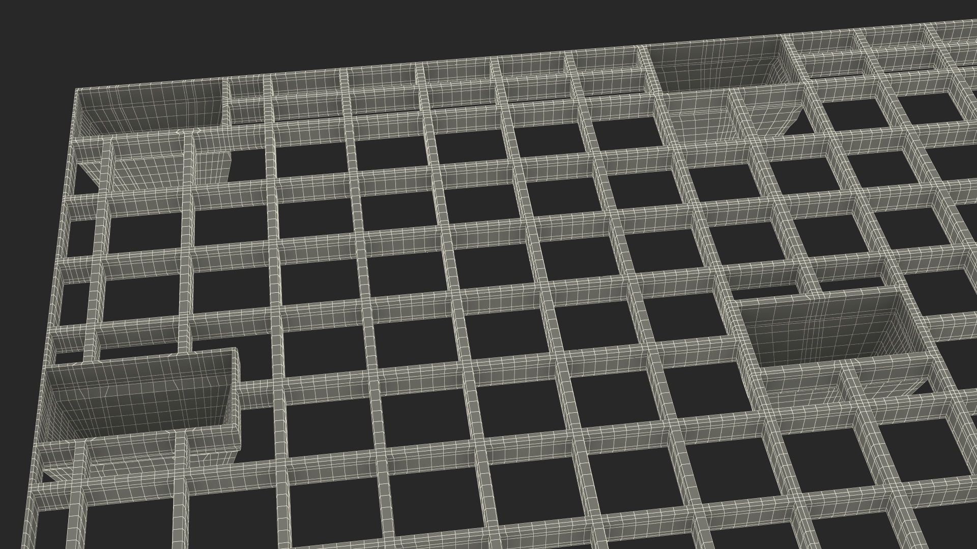 Floor Stacking Plastic Pallet 3D model