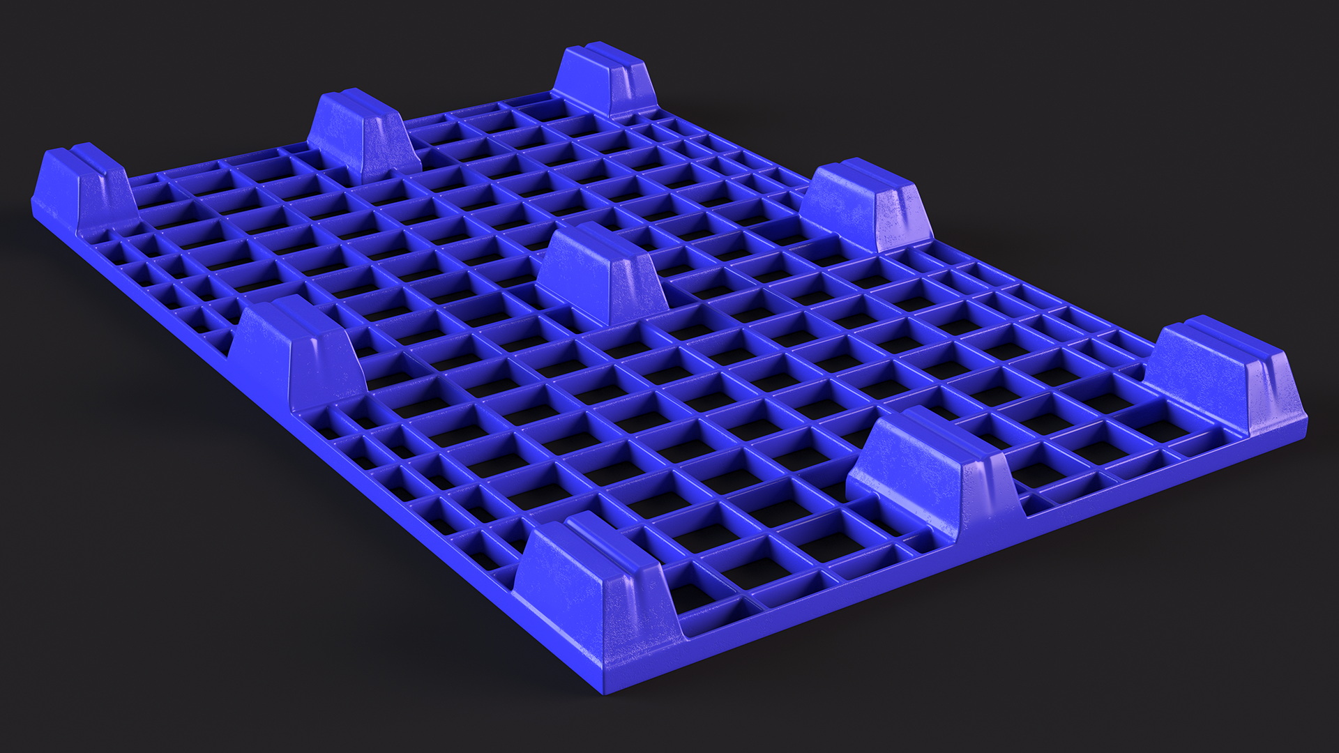 Floor Stacking Plastic Pallet 3D model