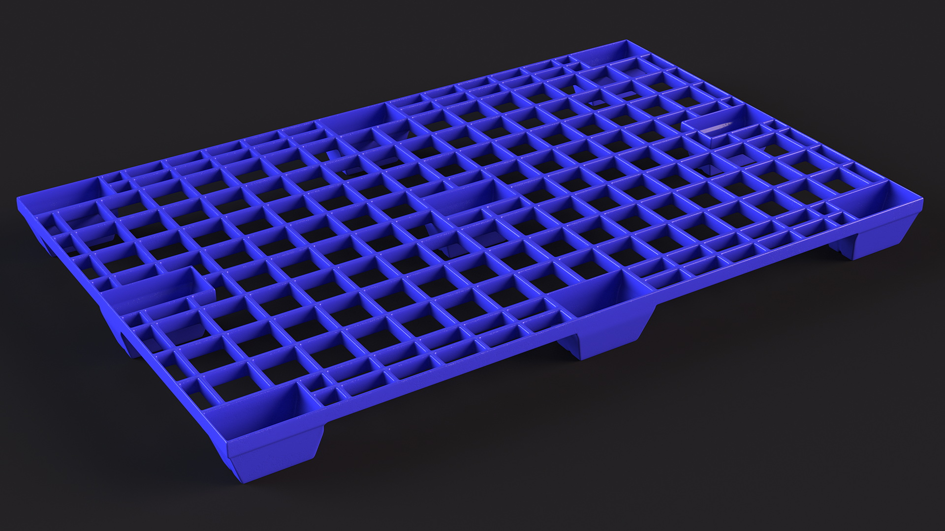Floor Stacking Plastic Pallet 3D model