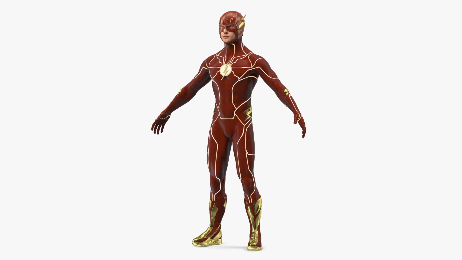 3D model DC Flash Character A-pose