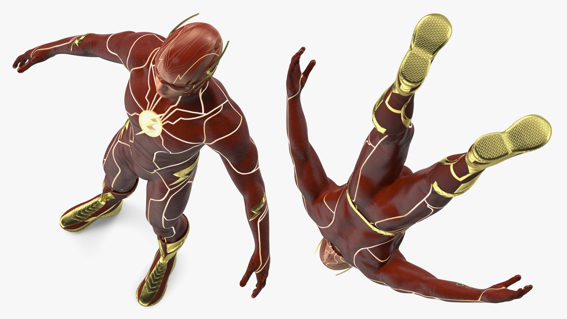 3D model DC Flash Character A-pose